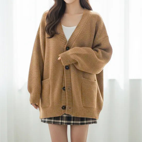 Cardigan da donna in maglia stile coreano - Morbido e alla moda