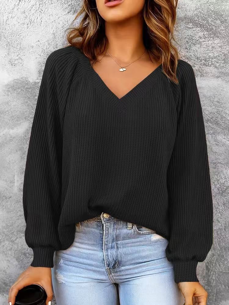 Women's loose-knit sweater - Casual and comfortable
