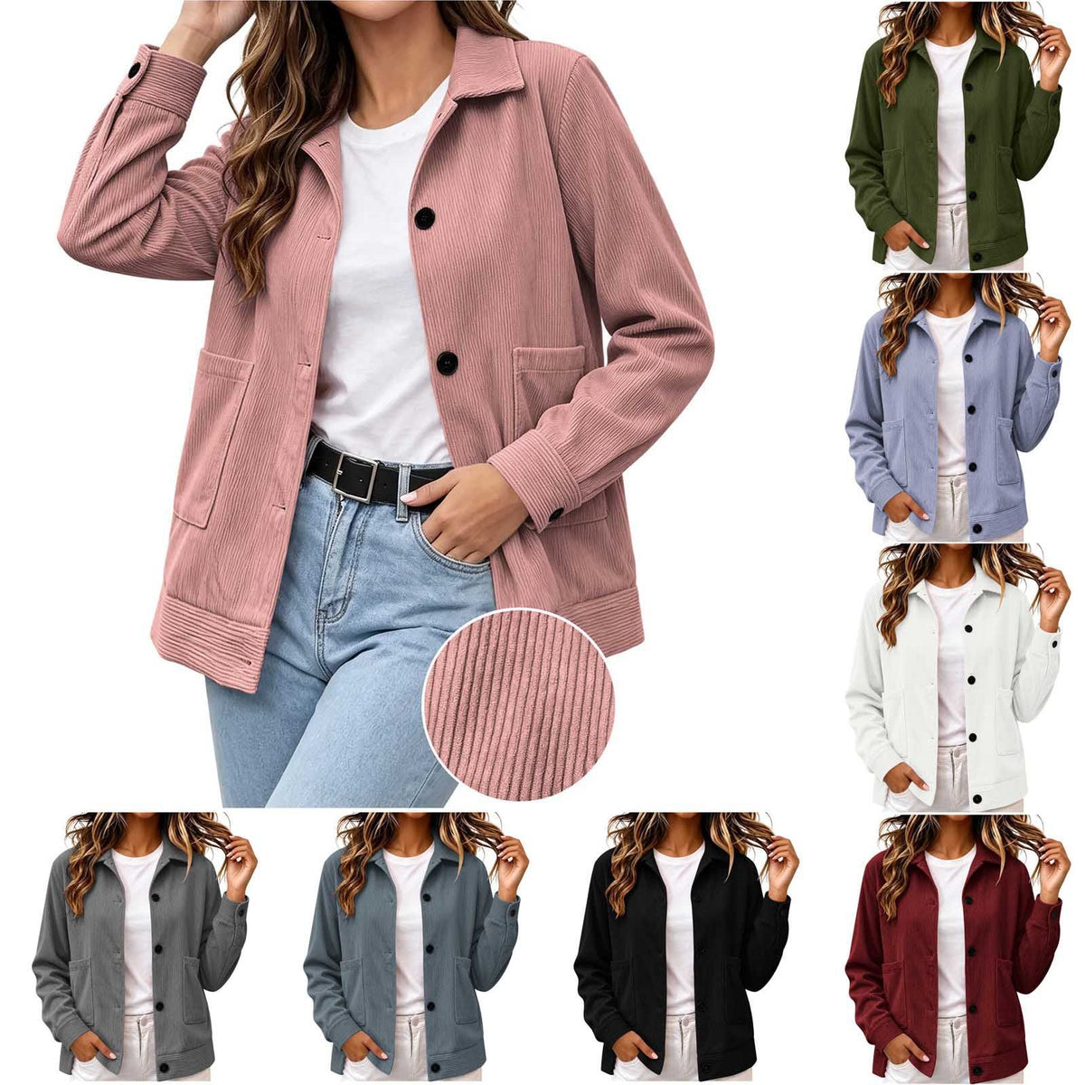 Giacca casual da donna con revers - Semplice e raffinata