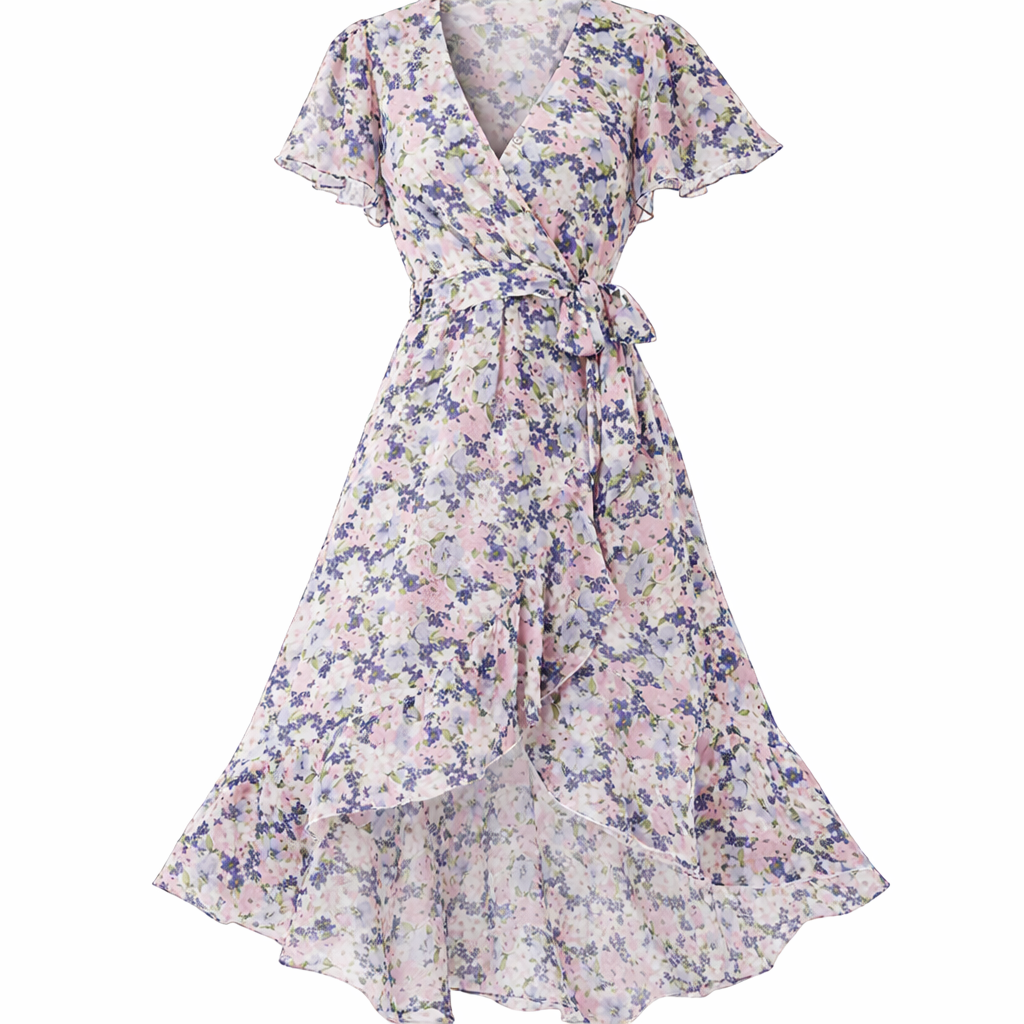 Abito midi floreale da donna – Taglio elegante e aspetto romantico