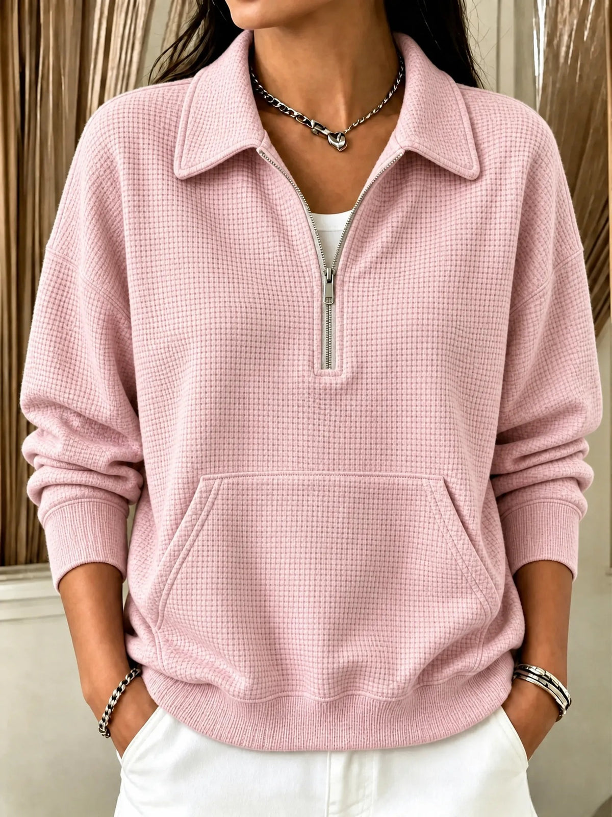Casual women's oversized pullover - Easy and soft