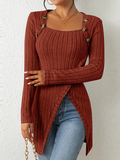 Top femme asymetrique cote a une epaule - Moderne et ajuste