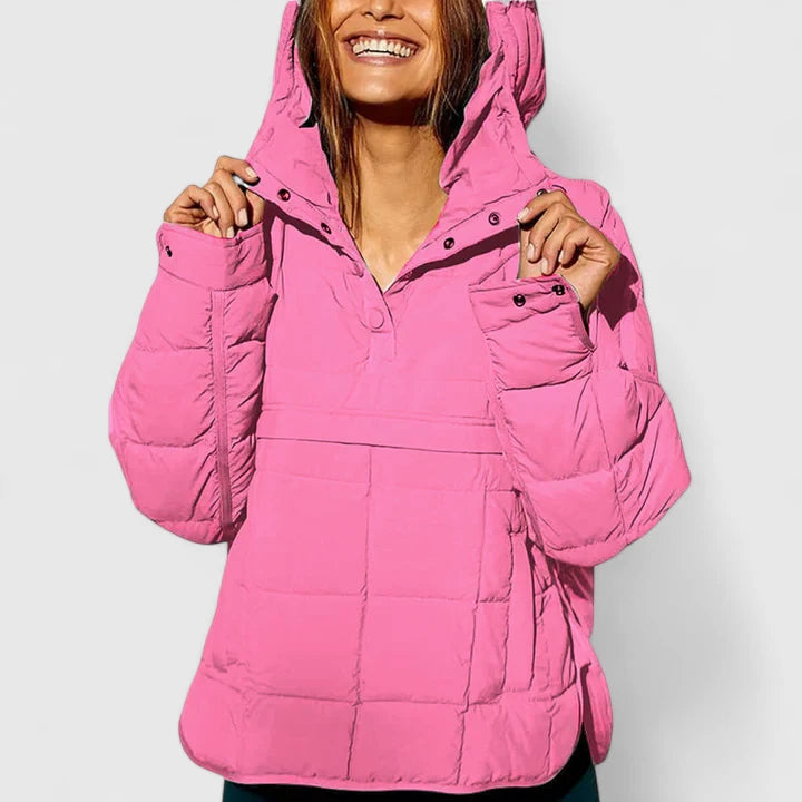 Veste Femme Oversize Puffer Imperméable Chaude Élégante