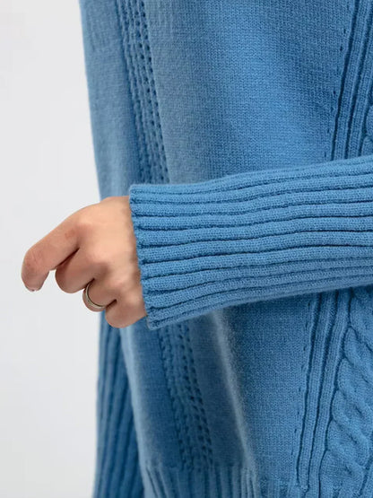 Sæt til kvinder med rullekravesweater og løse bukser - Chikt og behageligt