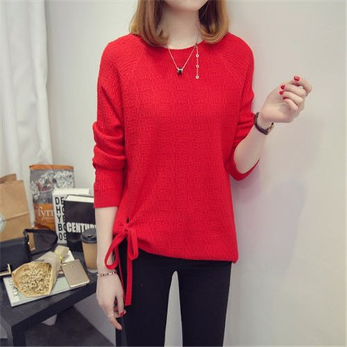 Women's oversized plus-size crew-neck sweater - Comfortable and versatile