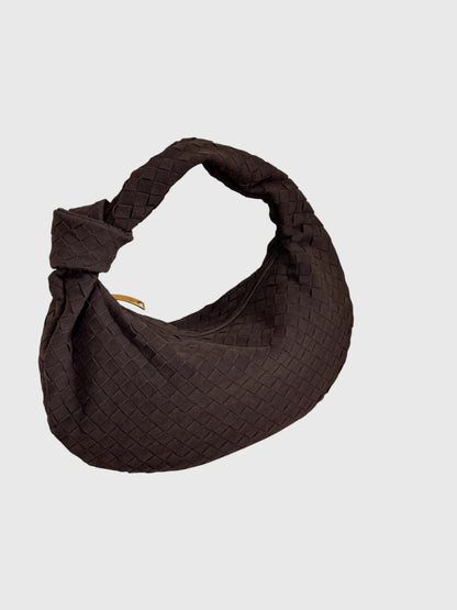 Sac Femme Moyen en Suédine Tressée – Style Élégant Noué au Quotidien