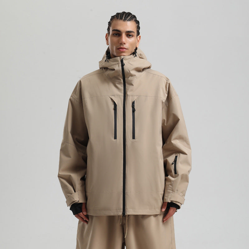 Veste de Ski Imperméable et Respirante pour Homme – Manteau d’Hiver à Capuche pour la Neige