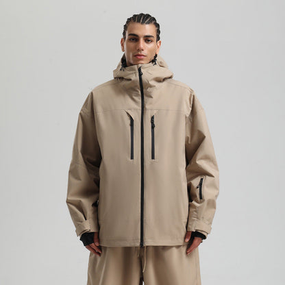 Veste de Ski Imperméable et Respirante pour Homme – Manteau d’Hiver à Capuche pour la Neige