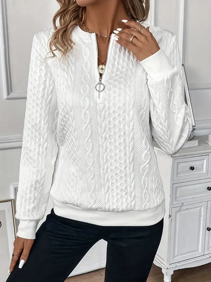 Pull en Maille Zippé pour Femme