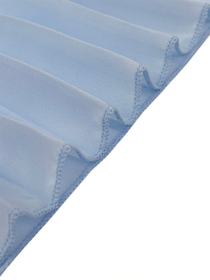 Robe Longue de Soirée en Gaze pour Femme – Col Bateau Élégant