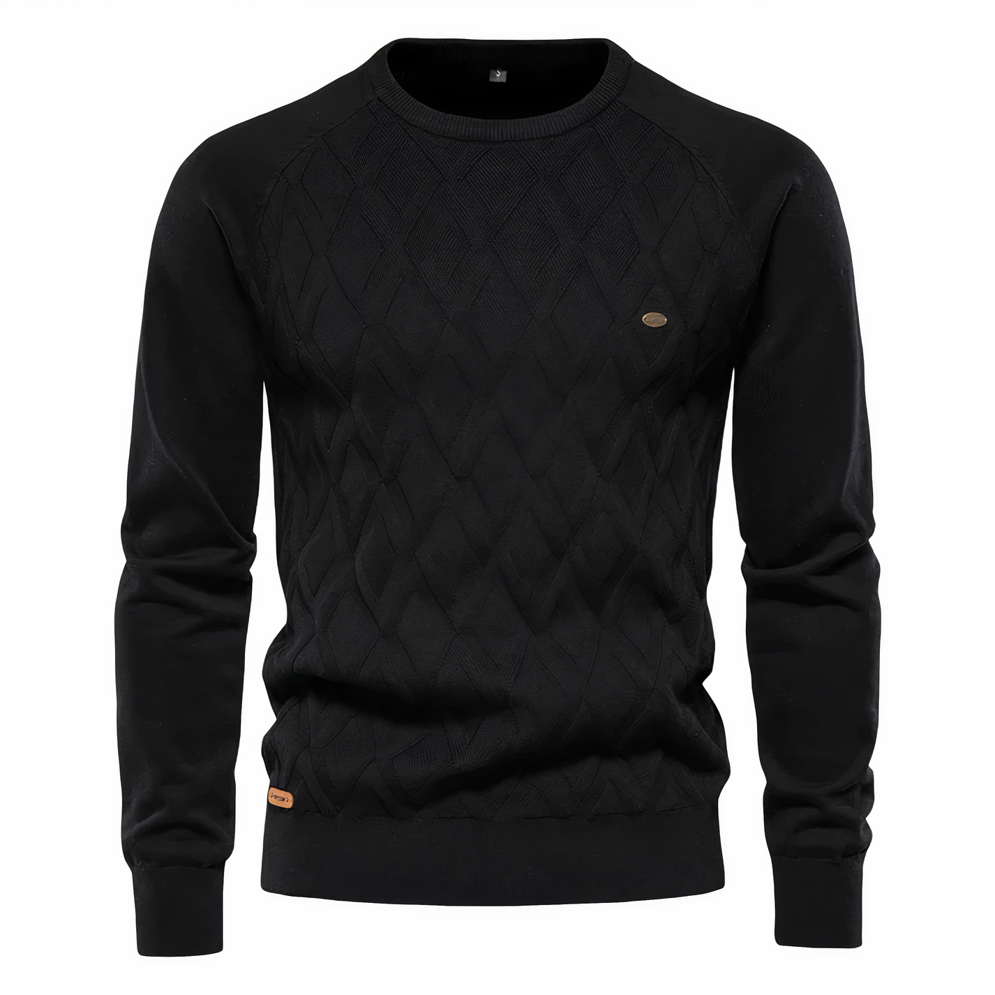 Pull en tricot à losanges élégant pour homme – Coupe confortable