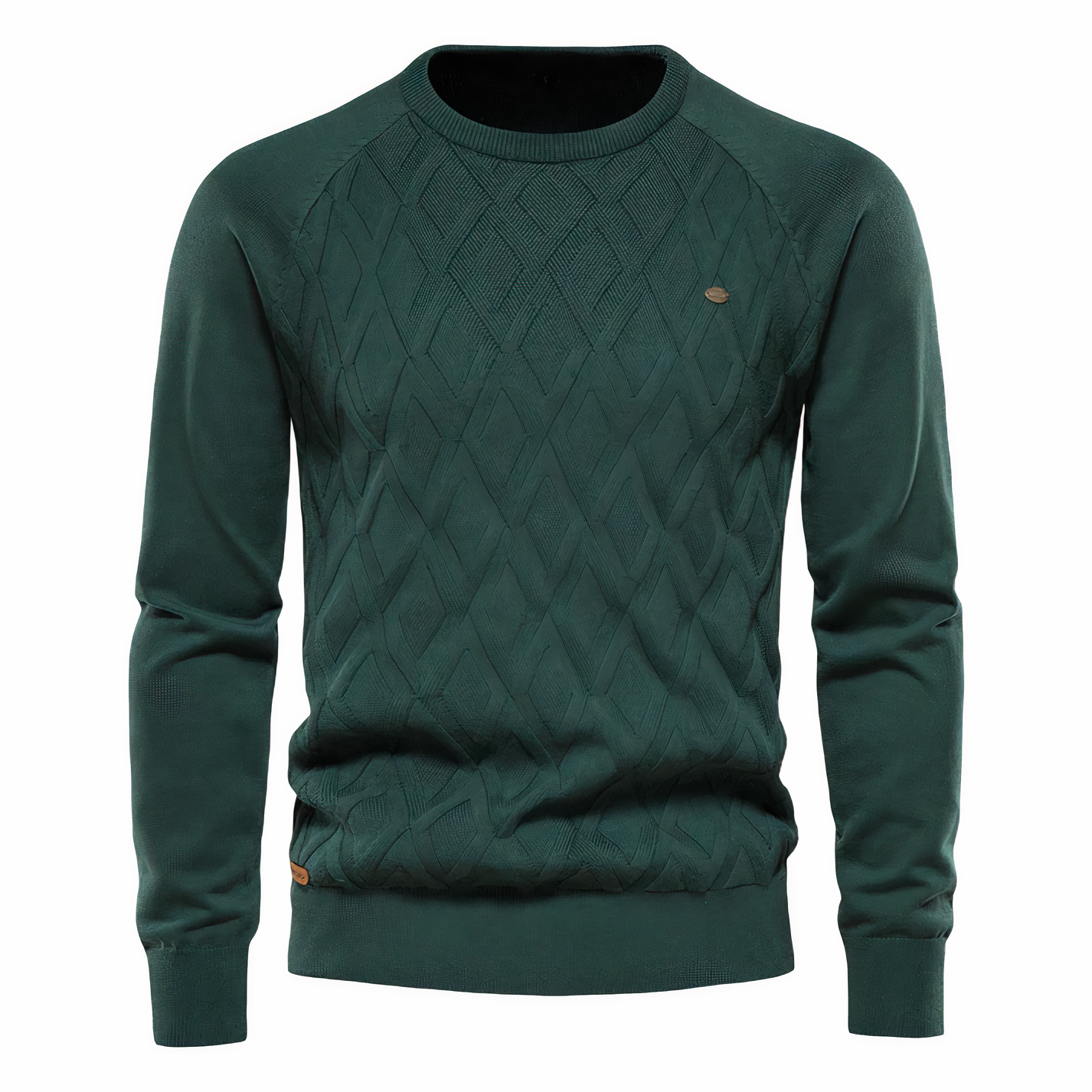 Pull en tricot à losanges élégant pour homme – Coupe confortable