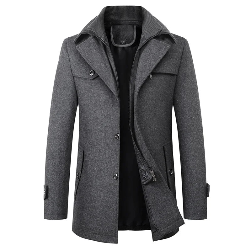 Cappotto Uomo Premium Impermeabile – Giacca Invernale Strutturata ed Elegante