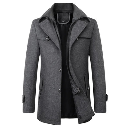 Cappotto Uomo Premium Impermeabile – Giacca Invernale Strutturata ed Elegante