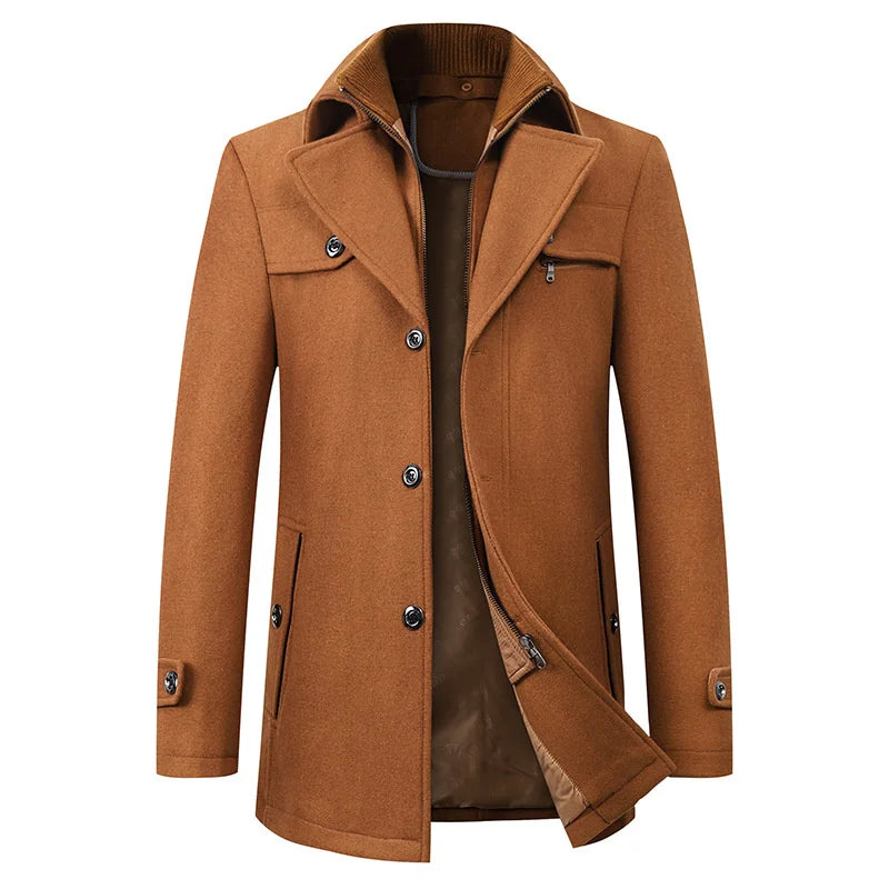 Cappotto Uomo Premium Impermeabile – Giacca Invernale Strutturata ed Elegante