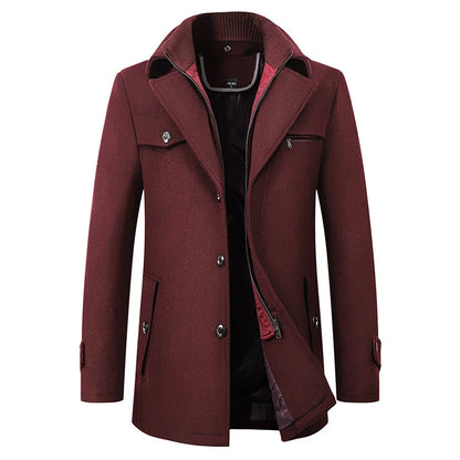 Cappotto Uomo Premium Impermeabile – Giacca Invernale Strutturata ed Elegante