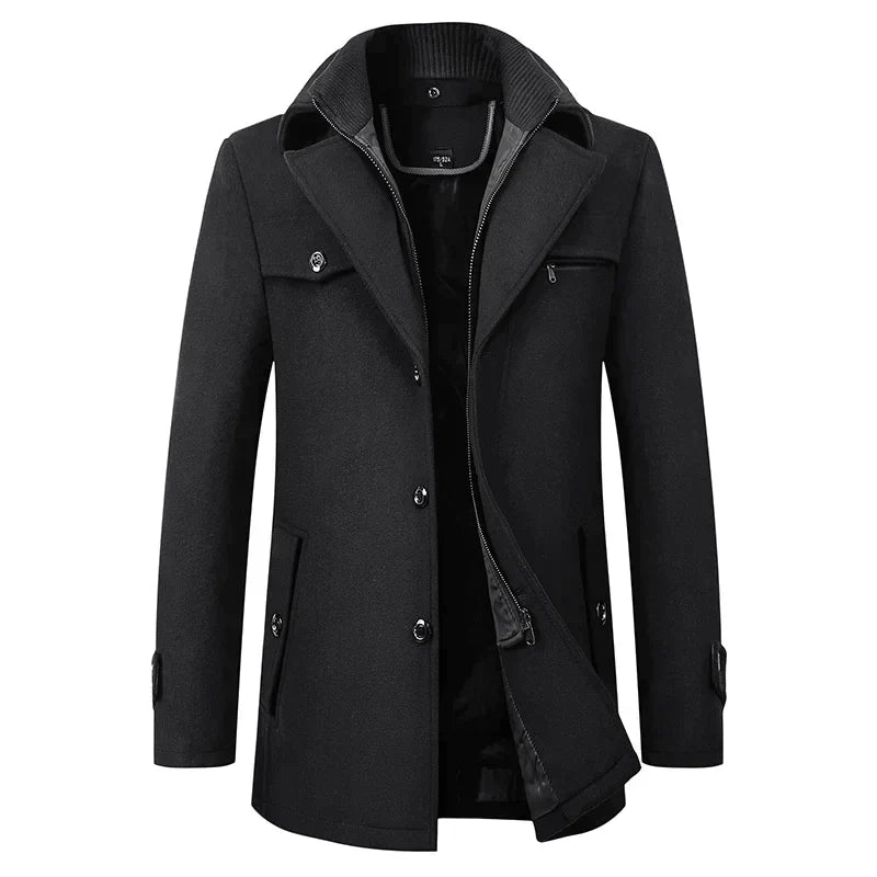 Cappotto Uomo Premium Impermeabile – Giacca Invernale Strutturata ed Elegante