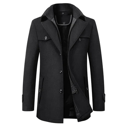 Cappotto Uomo Premium Impermeabile – Giacca Invernale Strutturata ed Elegante