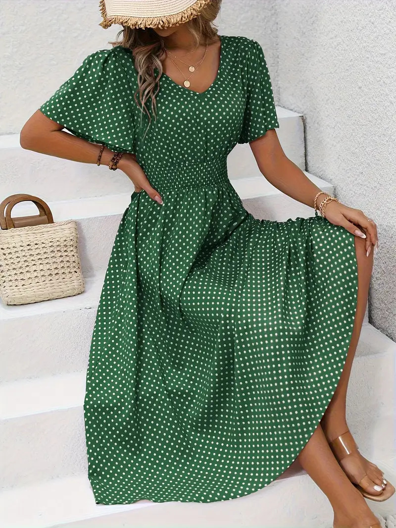 Robe Cache-Cœur Florale Élégante pour Femme – Style Estival à Volants