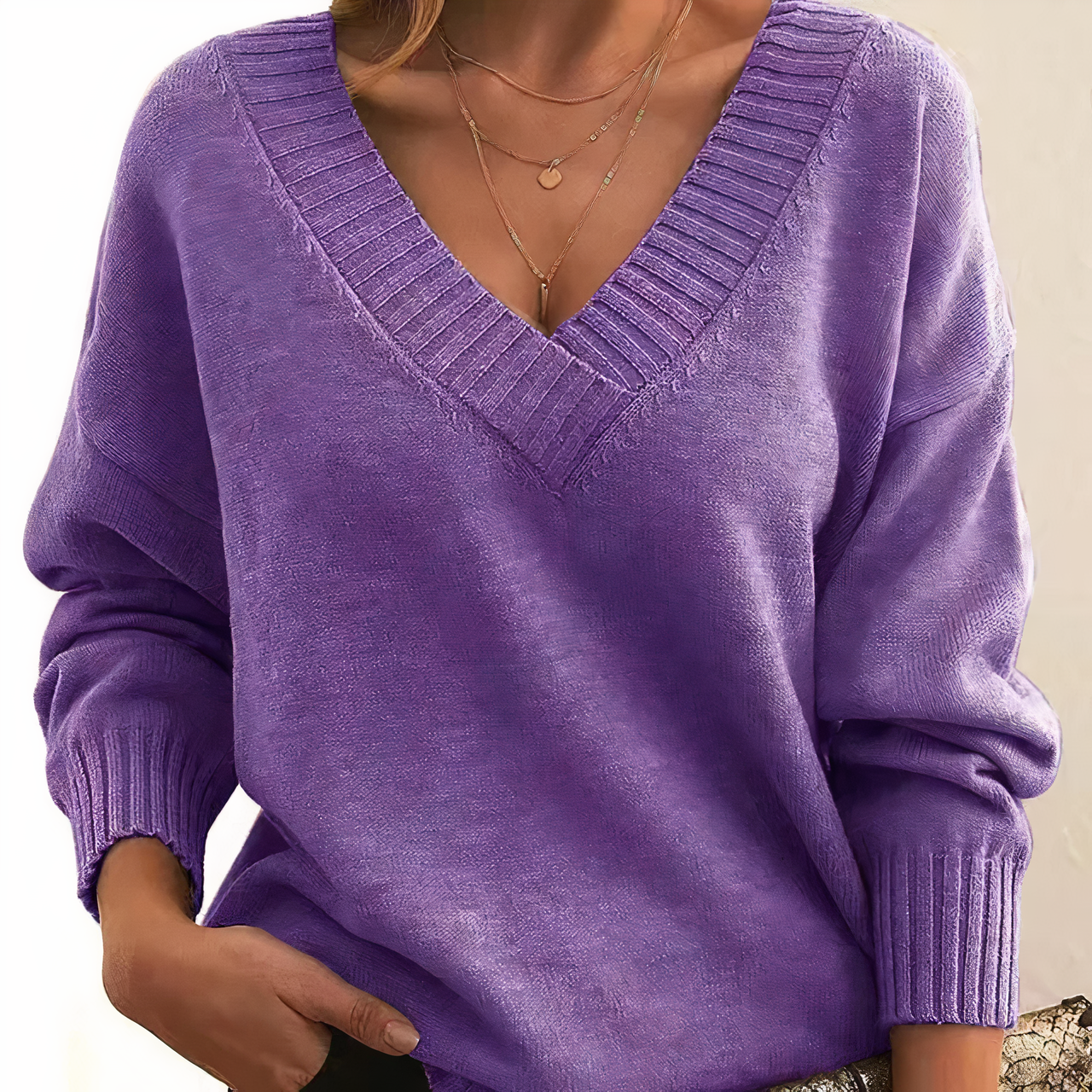 Pull en confortable à la mode pour femmes - automne