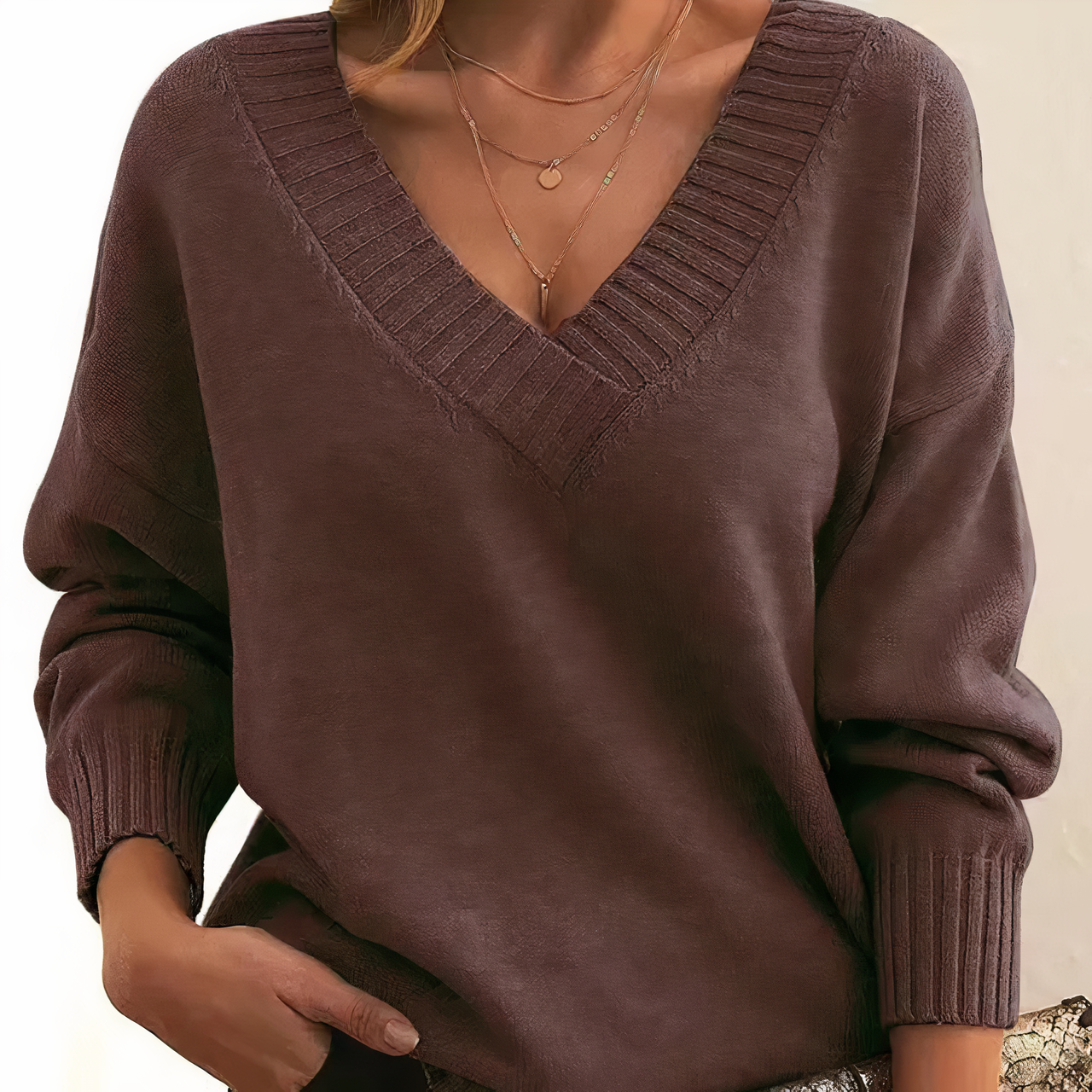 Pull en confortable à la mode pour femmes - automne