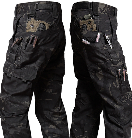 Pantalon tactique durable confortable élégant premium homme – Pantalon utilitaire respirant extensible avec multiples poches travail plein air