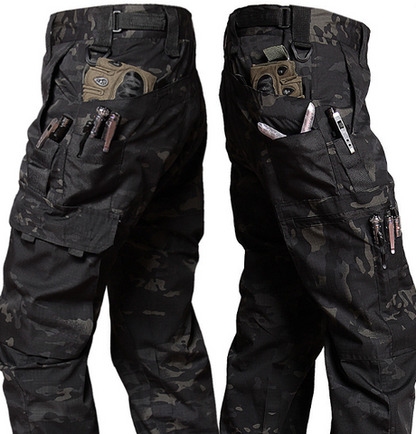 Pantalon tactique durable confortable élégant premium homme – Pantalon utilitaire respirant extensible avec multiples poches travail plein air