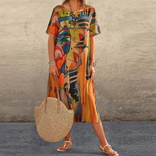 Tunique femme ample et confortable – Robe fluide décontractée