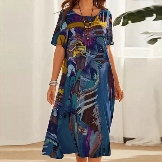 Tunique femme ample et confortable – Robe fluide décontractée