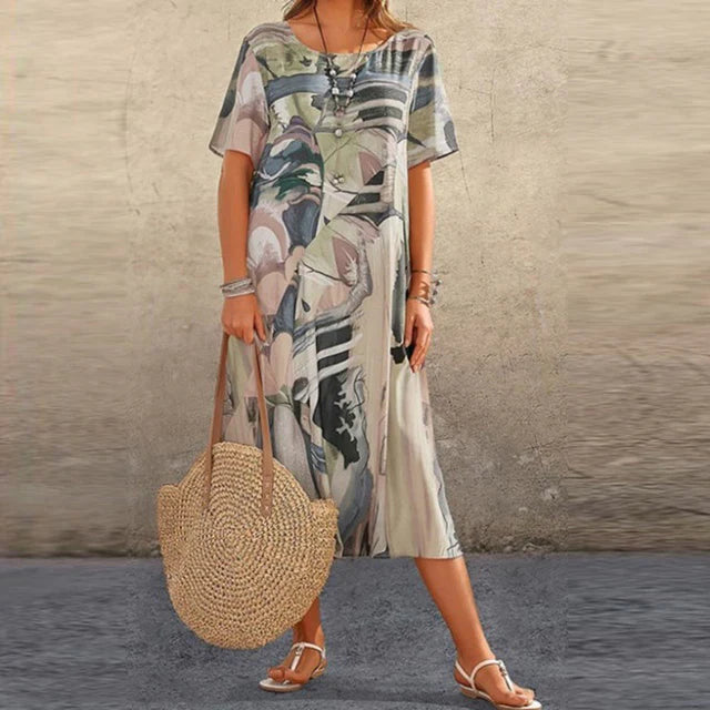 Tunique femme ample et confortable – Robe fluide décontractée