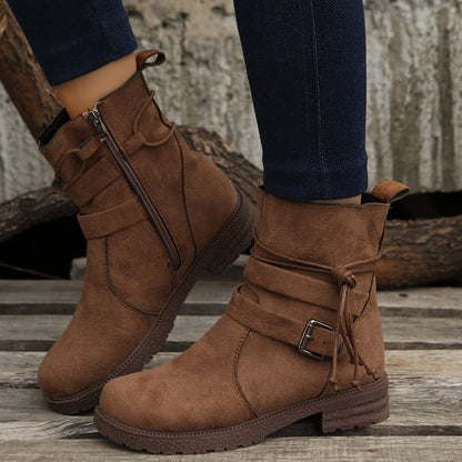 Bottes pour femmes en cuir confortables