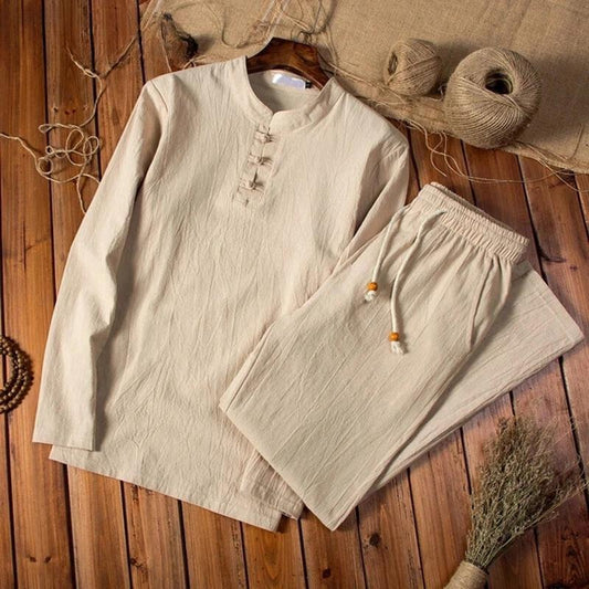 Ensemble Maison Respirant en Coton pour Homme – Confort Léger Coupe Ample Décontractée