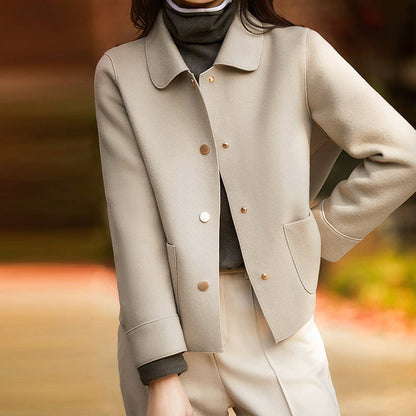 Veste Femme à Boutons - Col Chemise avec Poches Avant