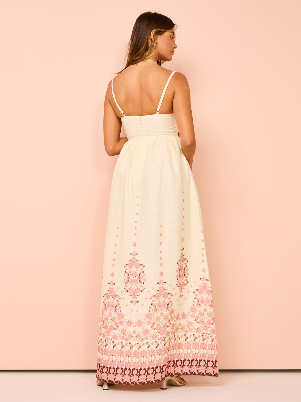 Robe maxi fleurie femme – Légère avec bretelles et poches