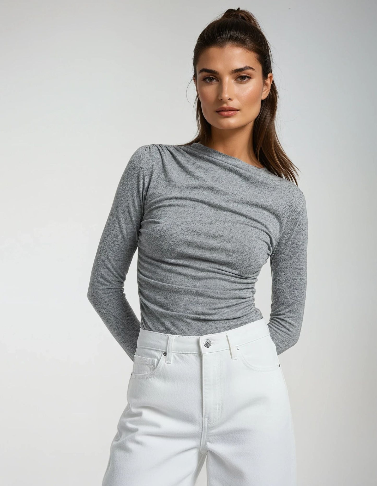 Blouse Femme Élégante en Stretch – Haut Décontracté et Confortable