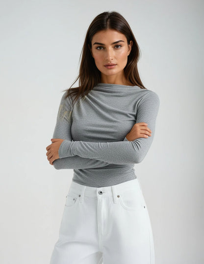 Blouse Femme Élégante en Stretch – Haut Décontracté et Confortable