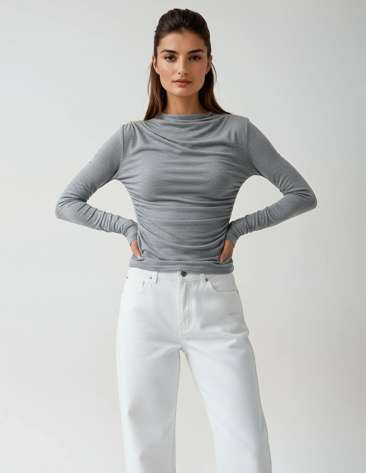 Blouse Femme Élégante en Stretch – Haut Décontracté et Confortable