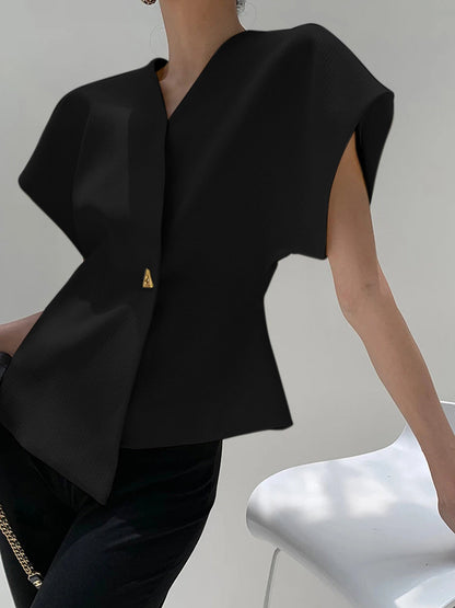 Top da donna con scollo a V elegante - Fluido e raffinato