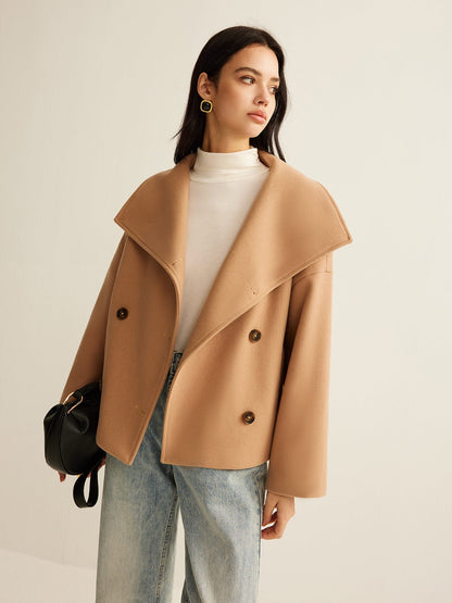 Manteau court oversize pour femme – Vêtements d'extérieur élégants et stylés à revers