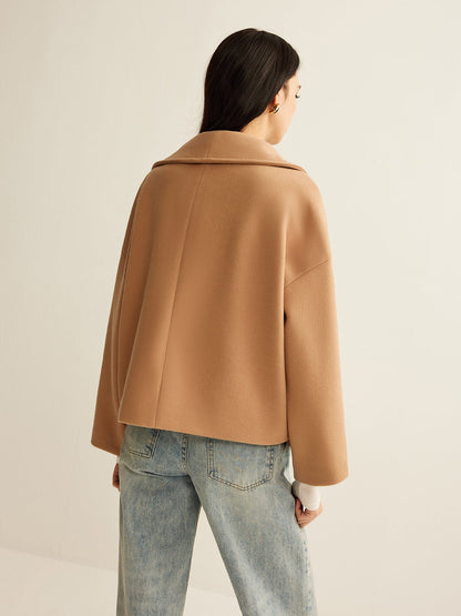 Manteau court oversize pour femme – Vêtements d'extérieur élégants et stylés à revers