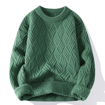 Pull Tricot Vintage Homme – Chandail Rétro Chaud Et Élégant