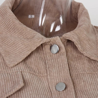 Women's corduroy bomber jacket - Casual and modern