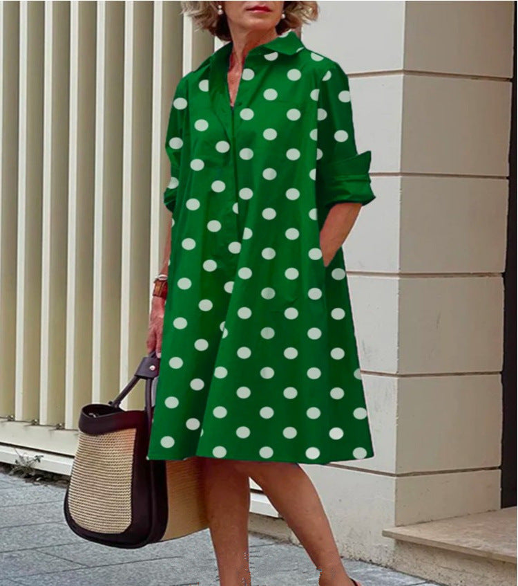 Robe midi décontractée pour femme en coton et lin – Coupe confortable pour tous les jours
