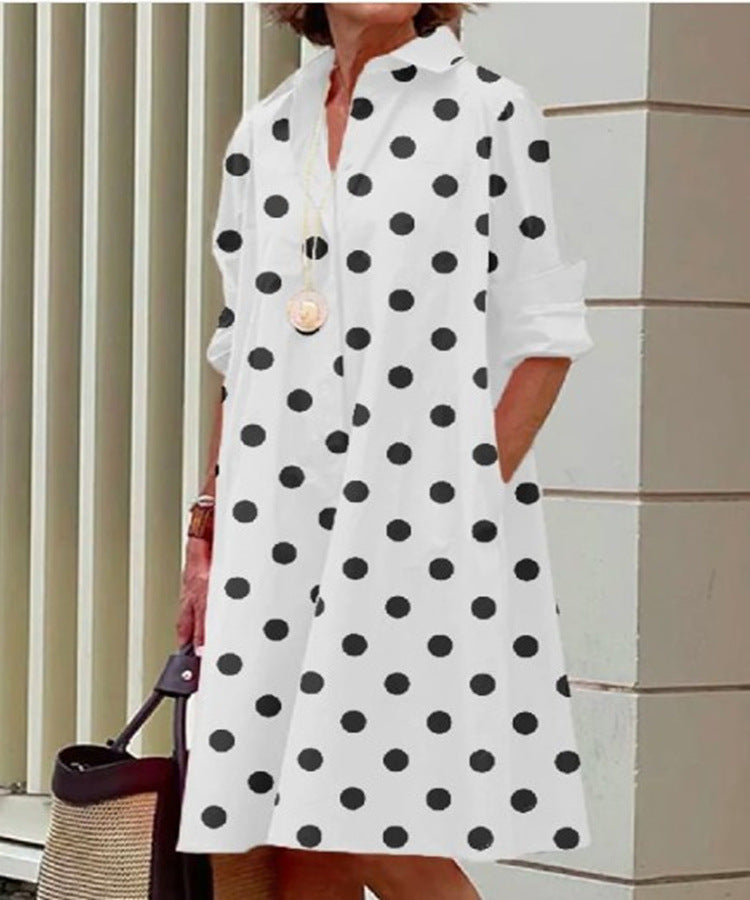 Robe midi décontractée pour femme en coton et lin – Coupe confortable pour tous les jours