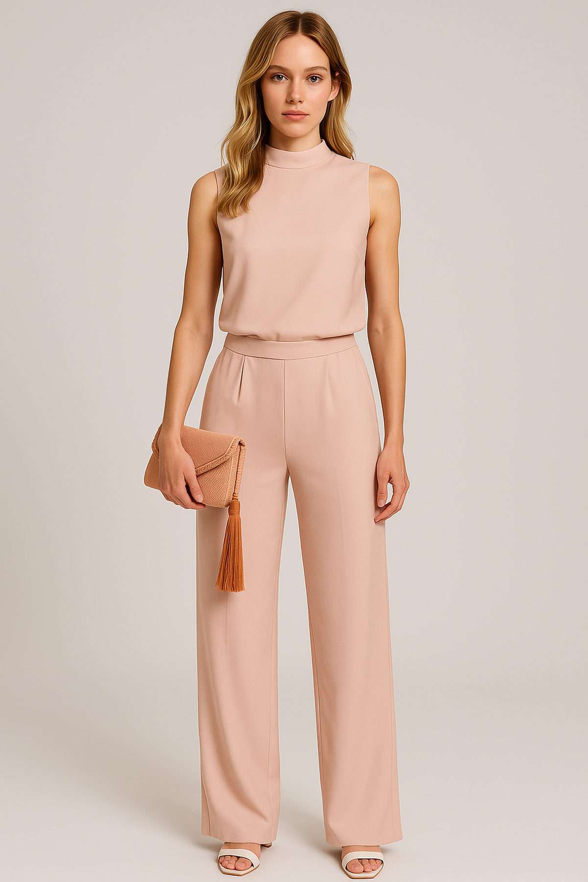 Sleeveless Wide-Leg Women's Jumpsuit – Elegant Style for Day and Evening