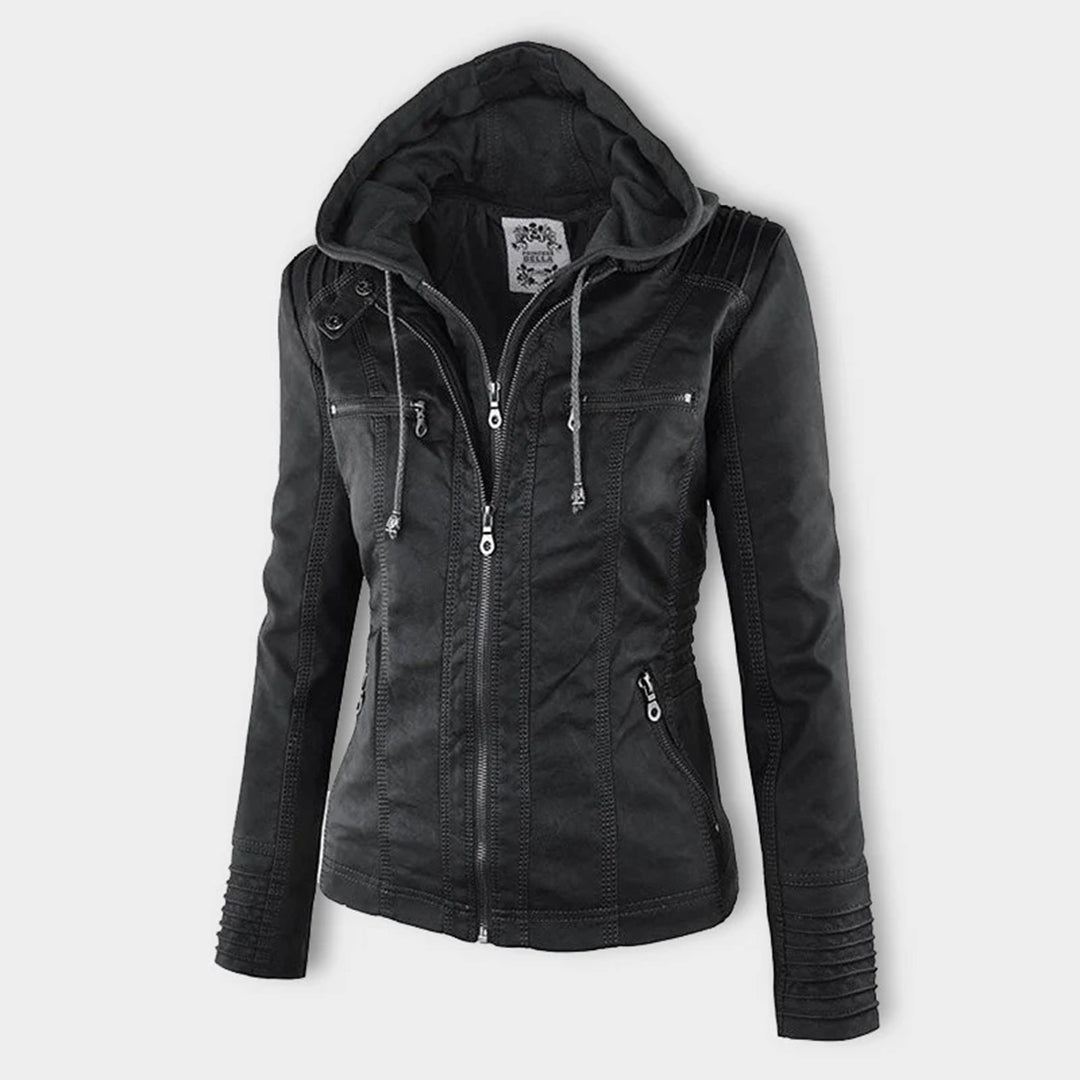 Veste Zippée Imperméable pour Femme avec Capuche – Manteau Léger Stylé et Résistant à la Pluie