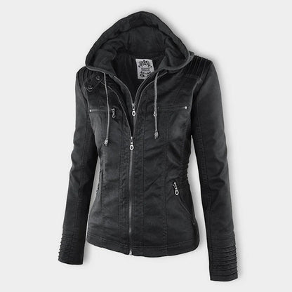 Veste Zippée Imperméable pour Femme avec Capuche – Manteau Léger Stylé et Résistant à la Pluie