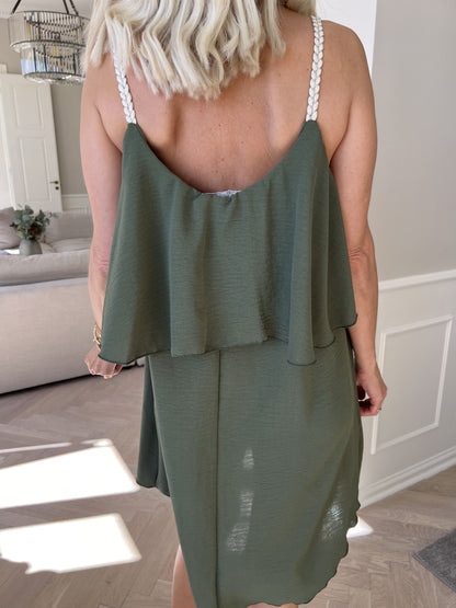 Robe Midi Élégante à Bretelles Fines pour Femme – Confort Léger