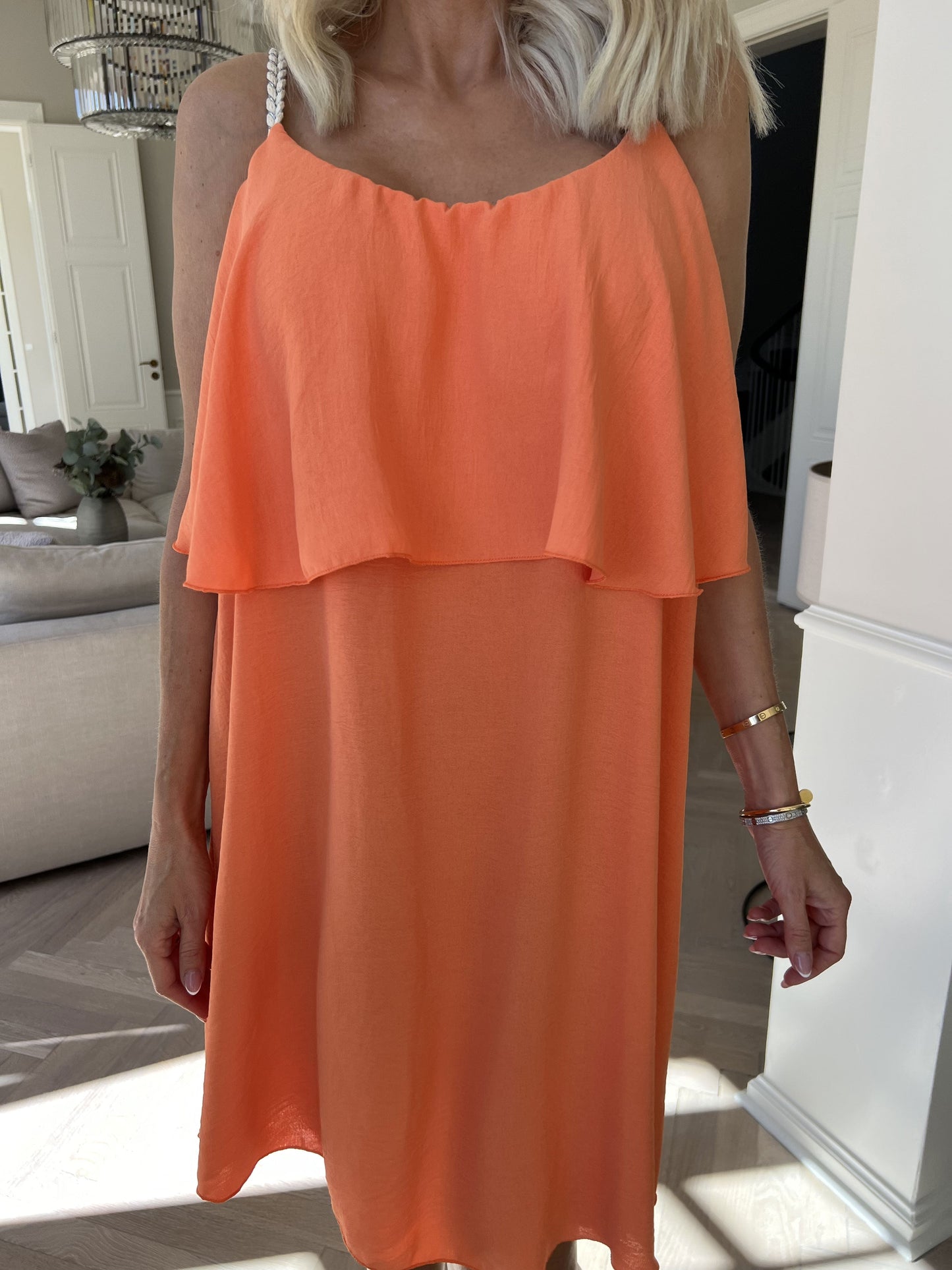 Robe Midi Élégante à Bretelles Fines pour Femme – Confort Léger
