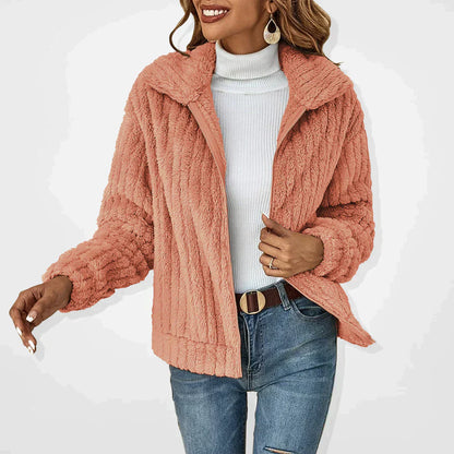 Veste en Polaire Luxueuse pour Femme – Vêtement d'Extérieur Doux et Confortable